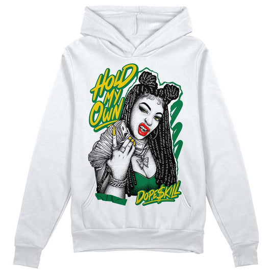 Jordan 5 “Lucky Green” DopeSkill Hoodie Sweatshirt New H.M.O Graphic Streetwear - White