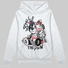 Jordan 14 Retro ‘Black Toe’ DopeSkill Hoodie Sweatshirt Smile Through The Pain Graphic Streetwear - White