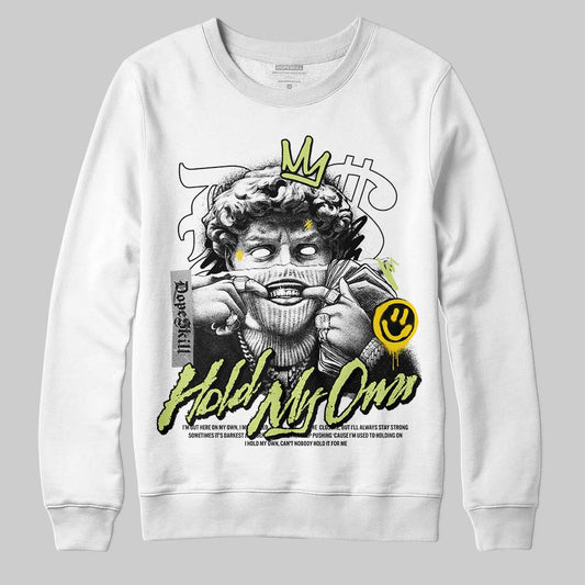 Jordan 5 “Luminous Green” DopeSkill Sweatshirt In My Way Graphic Streetwear - White