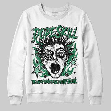 Green Sneakers DopeSkill Sweatshirt Root of Evil Graphic Streetwear - White