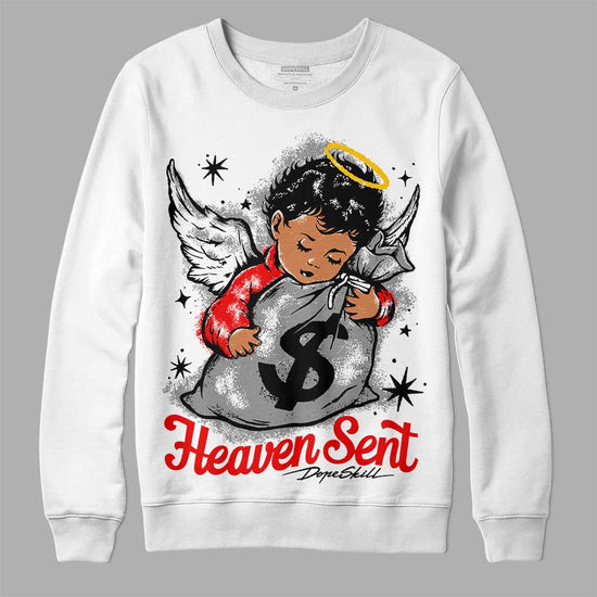 Dunk Low Panda White Black DopeSkill Sweatshirt Heaven Sent Graphic Streetwear - White