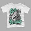 Jordan 3 "Green Glow" DopeSkill Toddler Kids T-shirt God Made Me Perfect Graphic Streetwear - White 