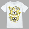 Jordan 11 Low 'Yellow Snakeskin' DopeSkill T-Shirt New Double Bear Graphic Streetwear - White