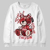 Adidas Samba OG ‘Talchum Pack ‑ Scarlet’ DopeSkill Sweatshirt Smile Through The Pain Graphic Streetwear - WHite