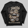 A Ma Maniére x Air Jordan 4 “Dark Mocha” DopeSkill Long Sleeve T-Shirt The Mouth With No Droughts Graphic Streetwear - Black