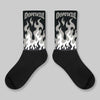 Black Cat 3s DopeSkill Sublimated Sock FIRE Graphic