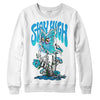 Jordan 4 Retro Military Blue DopeSkill Sweatshirt Stay High Graphic Streetwear - White