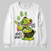 Neon Green Sneakers DopeSkill Sweatshirt Make Money Graphic Streetwear - White 