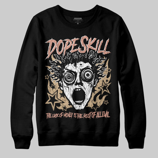 TAN Sneakers DopeSkill Sweatshirt Root of Evil Graphic Streetwear - Black