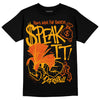 Jordan 12 Retro Black Taxi DopeSkill T-Shirt Speak It Graphic Streetwear - Black