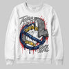 Jordan 4 Midnight Navy DopeSkill Sweatshirt Takin No L's Graphic Streetwear - White