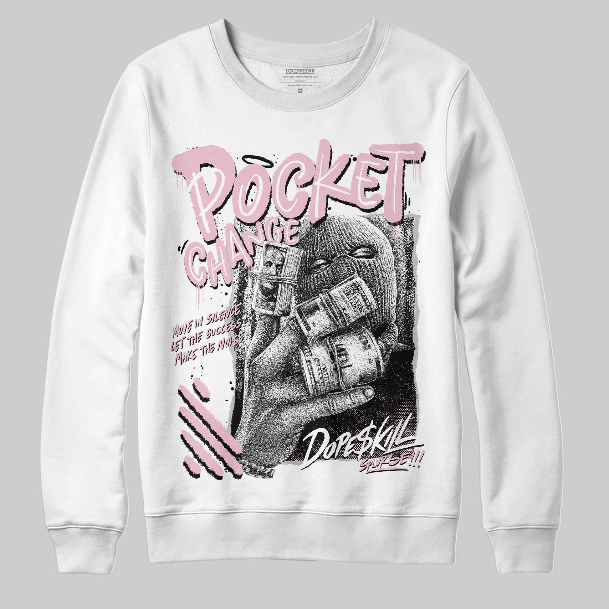 Jordan 5 OG “35th Anniversary” DopeSkill Sweatshirt Pocket Change Graphic Streetwear - White