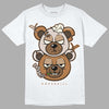 Jordan 3 Retro Palomino DopeSkill T-Shirt New Double Bear Graphic Streetwear - White