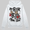 Jordan 10 Retro Shadow (2025) DopeSkill Hoodie Sweatshirt No Risk No Story Graphic Streetwear - White