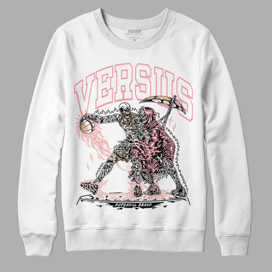 Jordan 3 GS “Red Stardust” DopeSkill Sweatshirt VERSUS Graphic Streetwear - White