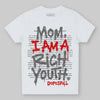 Grey Sneakers DopeSkill Toddler Kids T-shirt Mom, I Am A Rich Youth Graphic Streetwear - White 
