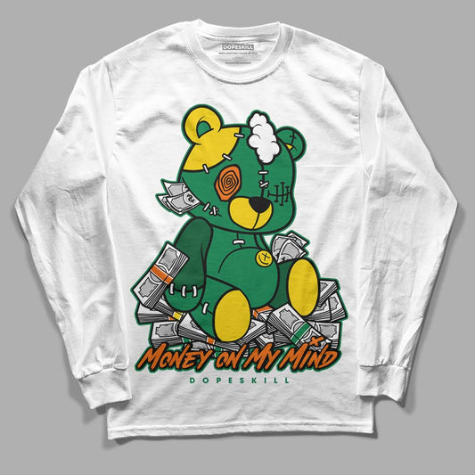 Green Sneakers DopeSkill Long Sleeve T-Shirt MOMM Bear Graphic Streetwear - White 