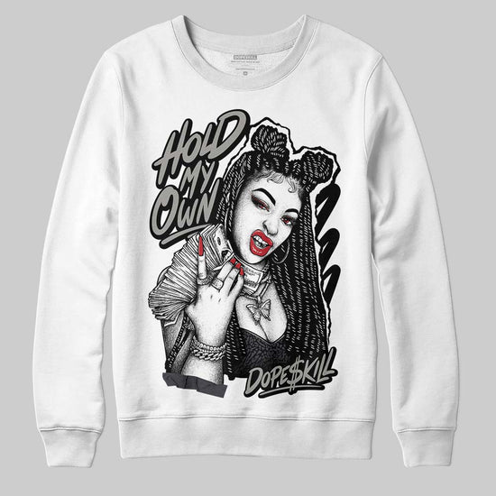 Jordan 3 Retro Black Cat DopeSkill Sweatshirt New H.M.O Graphic Streetwear - White