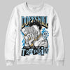 Jordan 4 Denim “Worn Blue” DopeSkill Sweatshirt Sorry I've Been Trappin Graphic Streetwear - White
