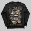 Jordan 3 “Medium Olive” aka “Family Affair” DopeSkill Long Sleeve T-Shirt The Mouth With No Droughts Graphic Streetwear - Black