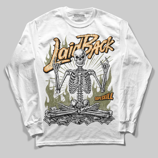 Olive Sneakers DopeSkill Long Sleeve T-Shirt Laid Back Graphic Streetwear - White