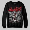 Jordan 4 Retro Red Cement DopeSkill Sweatshirt Heartless Graphic Streetwear - Black