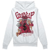 Jordan 1 Retro High '85 OG Metallic Burgundy DopeSkill Hoodie Sweatshirt Money Bag Coming Up Graphic Streetwear - WHite