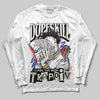 Jordan 11 Retro 285 Atlanta DopeSkill Long Sleeve T-Shirt Sorry I've Been Trappin Graphic Streetwear - WHite