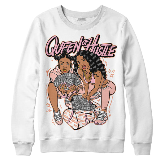 Jordan 11 Low “Legend Pink” DopeSkill Sweatshirt Queen Of Hustle Graphic Streetwear - White