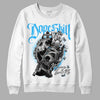 Jordan 2 Low "University Blue" DopeSkill Sweatshirt Money Loves Me Graphic Streetwear - White