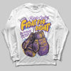PURPLE Sneakers DopeSkill Long Sleeve T-Shirt Fight For Right Graphic Streetwear - White 