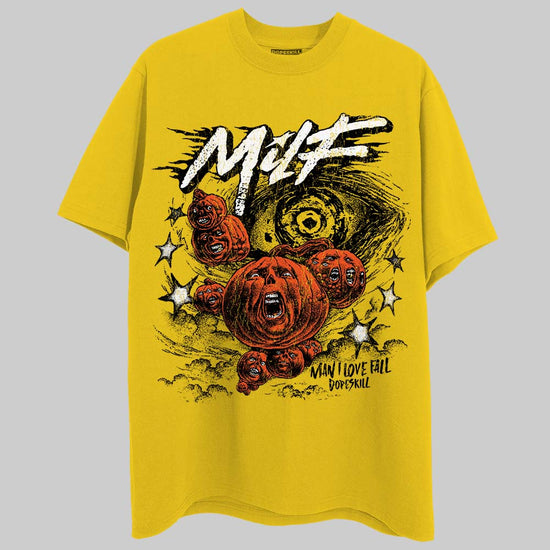 Jordan 4 Thunder DopeSkill T-Shirt MILF Graphic Streetwear - Tour Yellow