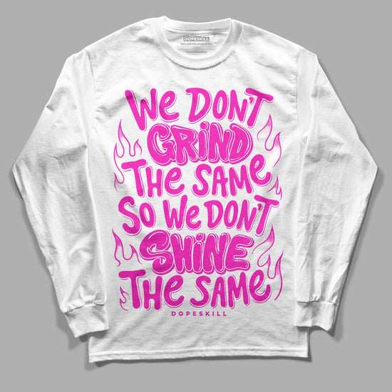 Dunk Low GS “Active Fuchsia” DopeSkill Long Sleeve T-Shirt Grind Shine Graphic Streetwear - White