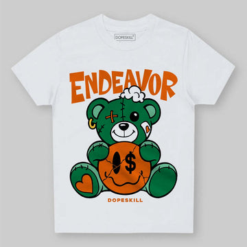 Green Sneakers DopeSkill Toddler Kids T-shirt Endeavor Graphic Streetwear - White 