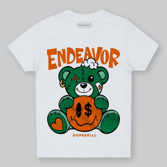 Green Sneakers DopeSkill Toddler Kids T-shirt Endeavor Graphic Streetwear - White 