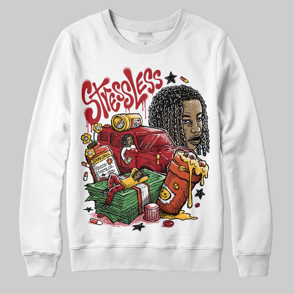 Nigel Sylvester x Air Jordan 4 ‘Brick by Brick’ DopeSkill Sweatshirt Stressless Graphic Streetwear - WHite