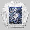 Jordan 5 Racer Blue DopeSkill Long Sleeve T-Shirt Resist Graphic Streetwear - White