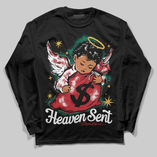 Jordan 3 Mexico 'El Vuelo' DopeSkill Long Sleeve T-Shirt Heaven Sent Graphic Streetwear - black