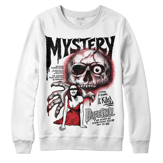 Jordan 12 “Red Taxi” DopeSkill Sweatshirt Mystery Ghostly Grasp Graphic Streetwear - White