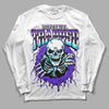 Jordan 6 "Aqua" DopeSkill Long Sleeve T-Shirt Trapped Halloween Graphic Streetwear - White 