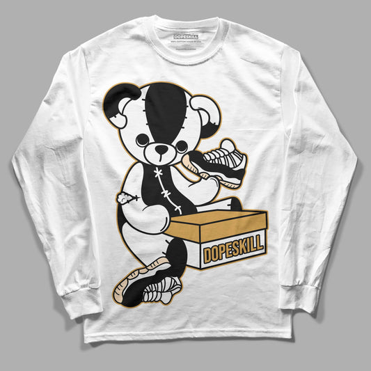 Jordan 11 "Gratitude" DopeSkill Long Sleeve T-Shirt Sneakerhead BEAR Graphic Streetwear - White 