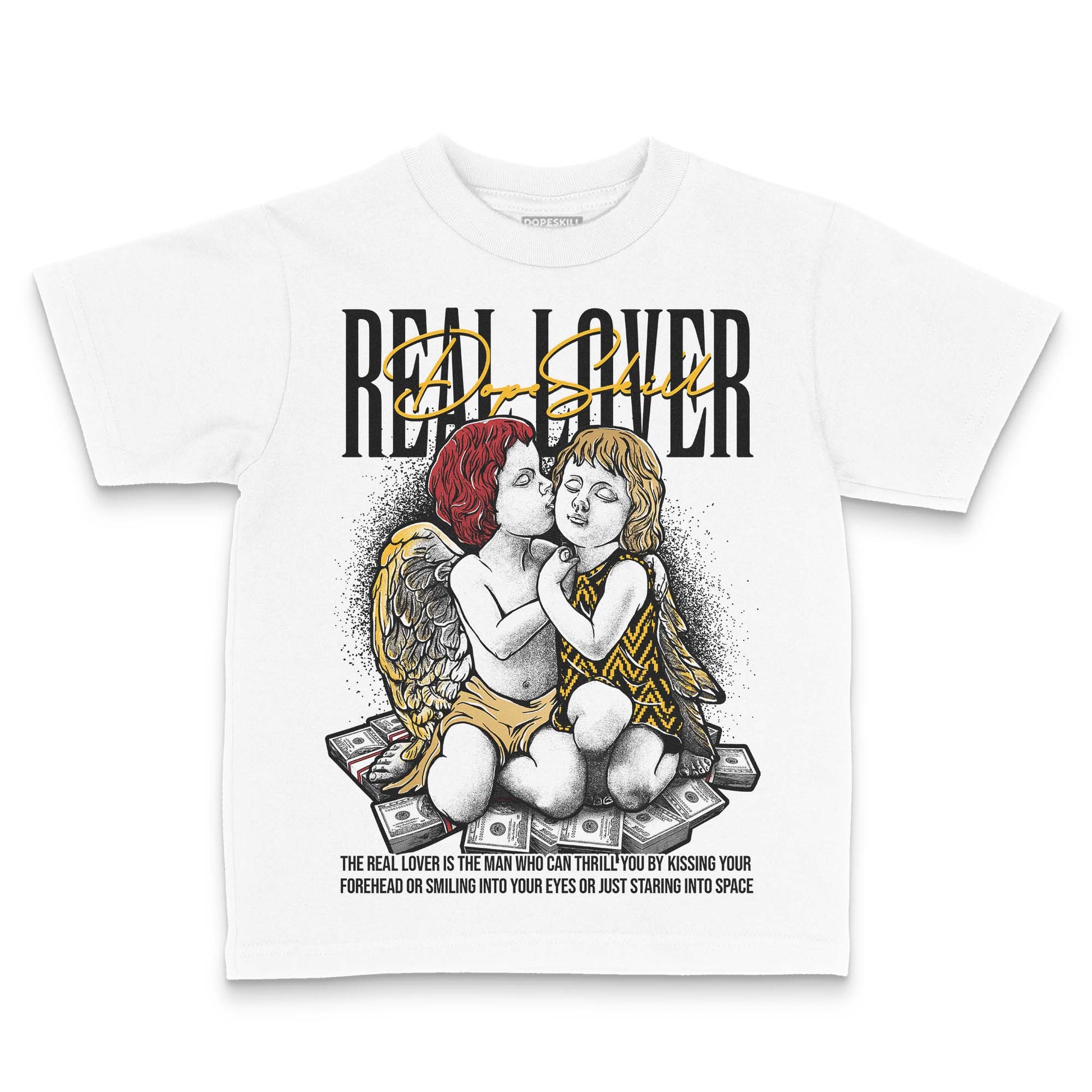 Jordan 12 Retro 'Taxi' 2025 DopeSkill Toddler Kids T-shirt Real Lover Graphic Streetwear - White 