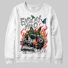 Grey Sneakers DopeSkill Sweatshirt Ease My Mind Graphic Streetwear - White