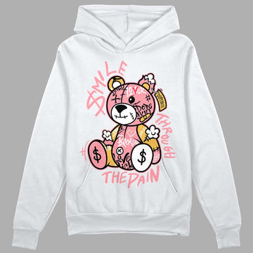 Jordan 3 GS “Red Stardust” DopeSkill Hoodie Sweatshirt Smile Through The Pain Graphic Streetwear - White 