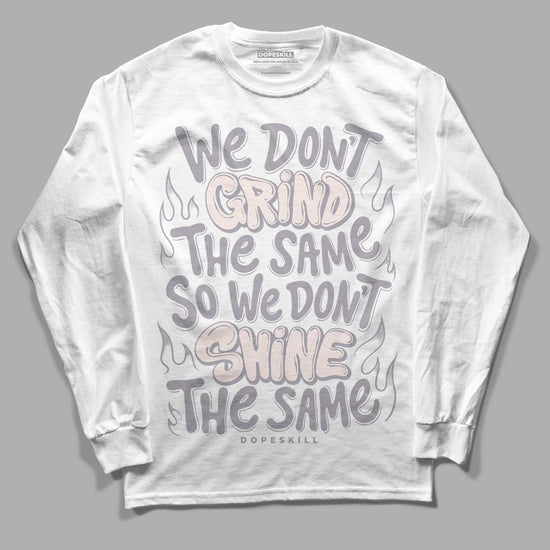 Jordan 2 Cement Grey DopeSkill Long Sleeve T-Shirt Grind Shine Graphic Streetwear - White