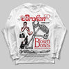 Jordan 1 High OG “Ruby” DopeSkill Long Sleeve T-Shirt Broken Bones Graphic Streetwear - White