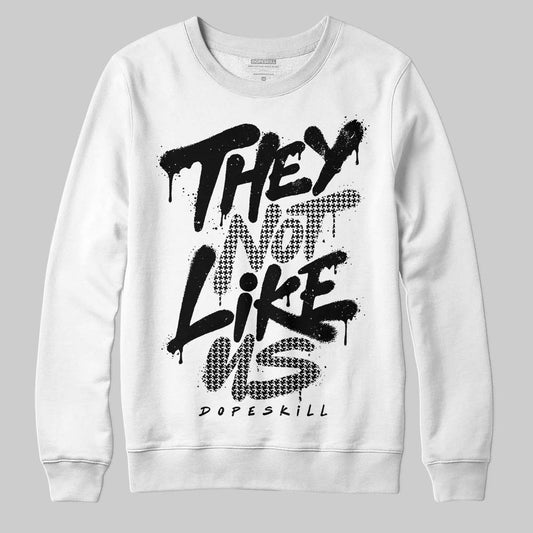 Harris Tweed x Wmns Dunk Low 'Black Phantom' DopeSkill Sweatshirt They Not Like Us Graphic Streetwear - White