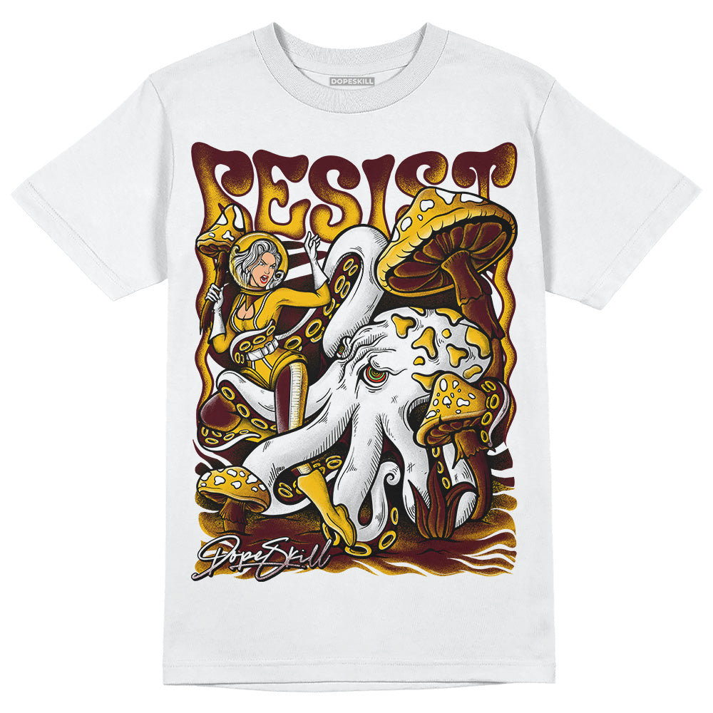 Dunk Yellow Bordeaux DopeSkill T-Shirt Resist Graphic Streetwear - White