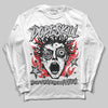 Grey Sneakers DopeSkill Long Sleeve T-Shirt Root of Evil Graphic Streetwear - White