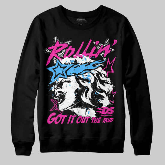 Pink Sneakers DopeSkill Sweatshirt Got It Out The Mud Graphic Streetwear - Black